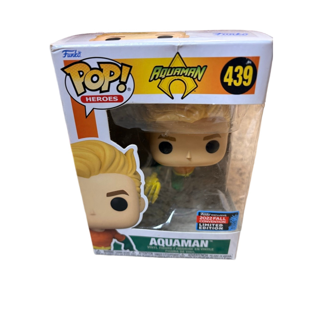 Funko Pop! Aquaman Pop! Heroes Action Figure #439 Exclusive